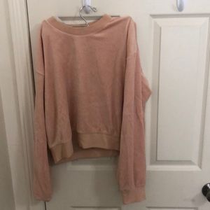 Rvca velour crew neck